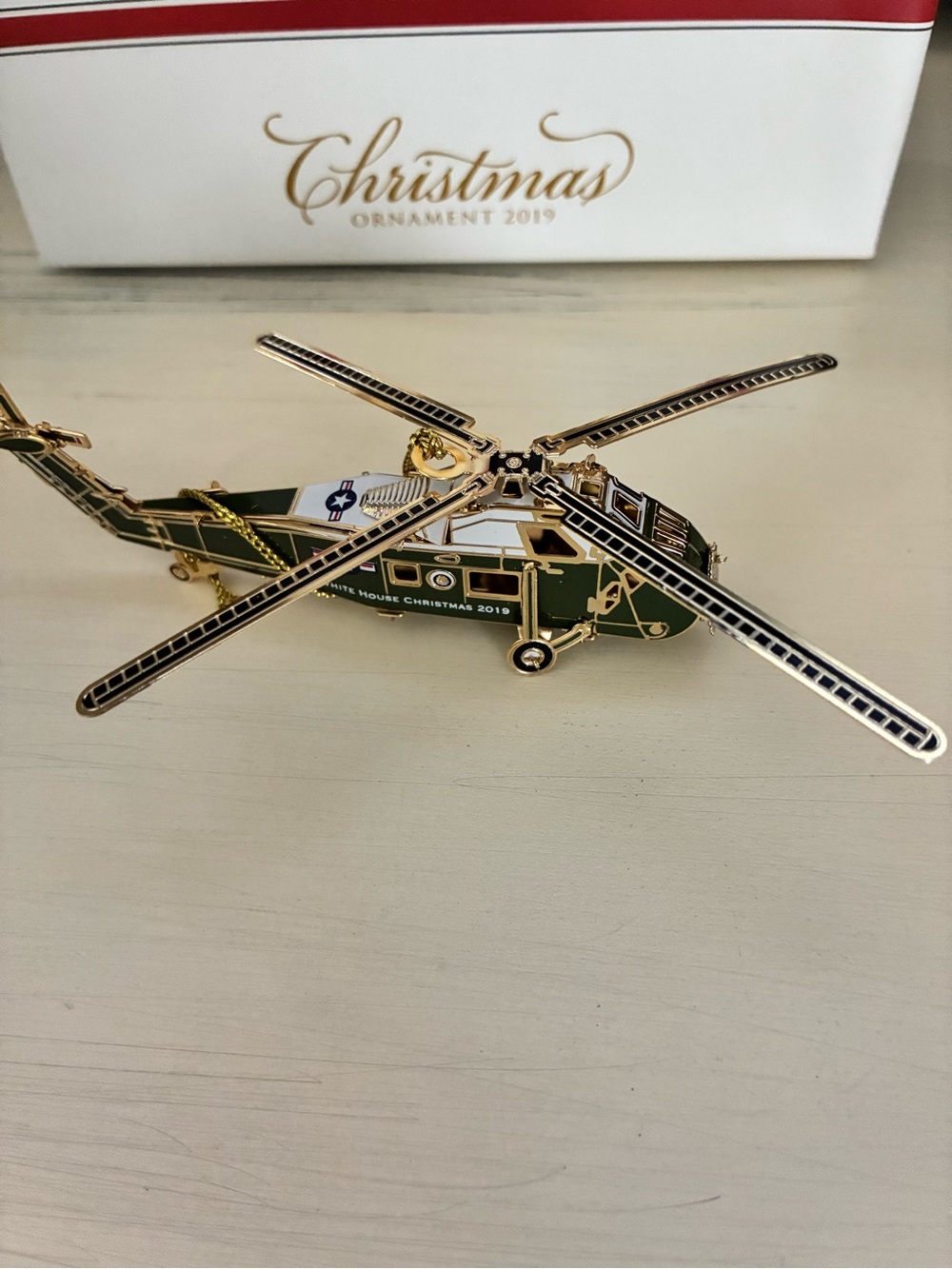 2019 Whitehouse Historical Society Helicopter Ornament
